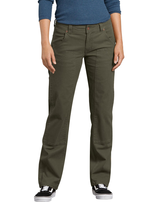 Dickies Womens Stretch Double-Front Carpenter Pants
