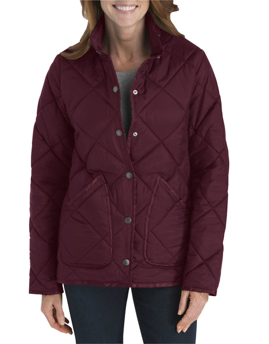 Dickies Womens Diamond Quilted Nylon Jacket