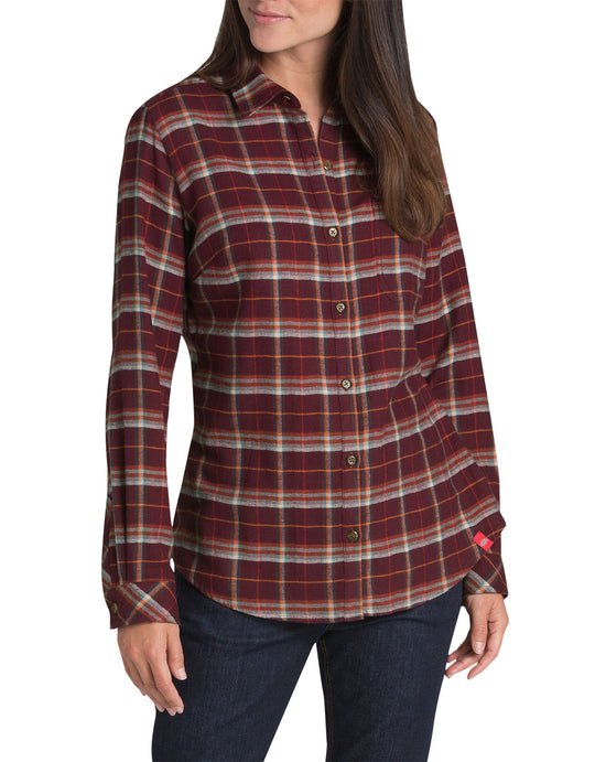 Dickies Womens Long Sleeve Plaid Shirt