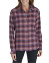 Dickies Womens Long Sleeve Plaid Shirt
