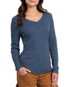 Dickies Womens Plus Long Sleeve Henley Shirt