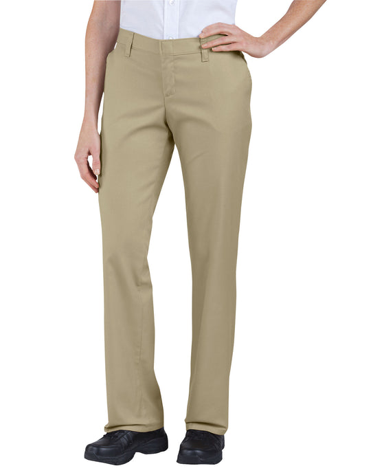 Dickies Womens Premium Relaxed Straight Flat Front Pants