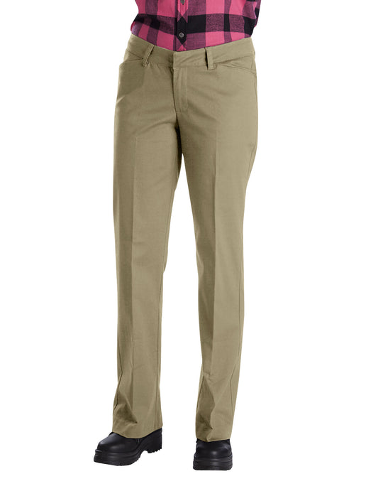 Dickies Womens Relaxed Straight Stretch Twill Pants