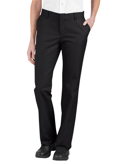 Dickies Womens Relaxed Fit Flat Front Pants