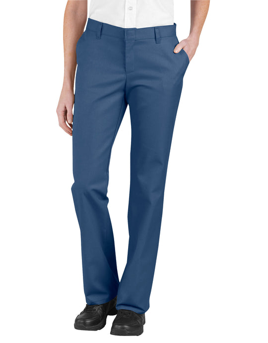 Dickies Womens Relaxed Fit Flat Front Pants