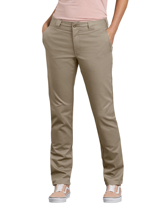 Dickies Womens Slim Fit Double Knee Pants