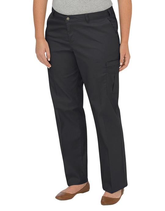 Dickies Womens Plus Size Premium Relaxed Straight Cargo Pants
