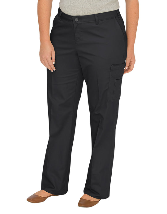 Dickies Womens Plus Size Relaxed Fit Straight Leg Cargo Pants