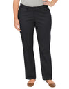 Dickies Womens Plus Size Premium Curvy Fit Straight Leg Flat Front Pants