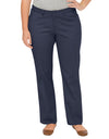 Dickies Womens Plus Size Premium Curvy Fit Straight Leg Flat Front Pants