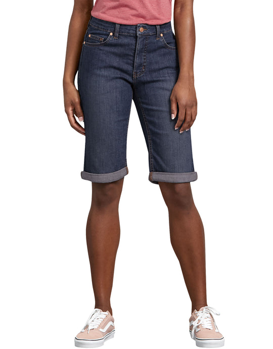 Dickies Womens Perfect Shape Denim Bermuda Shorts