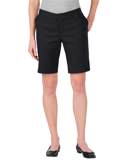 Dickies Womens 9" Relaxed Fit Flat Front Shorts