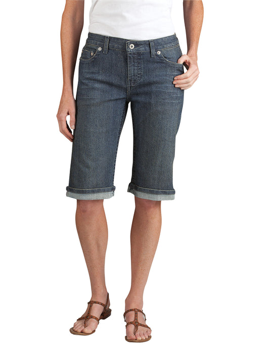 Dickies Womens Slim Fit 13" Stretch Denim 5-Pocket Shorts