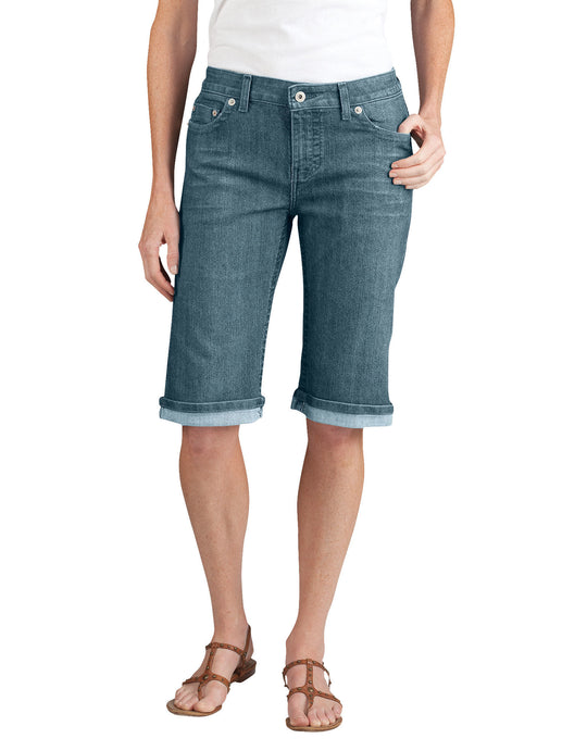 Dickies Womens Slim Fit 13" Stretch Denim 5-Pocket Shorts