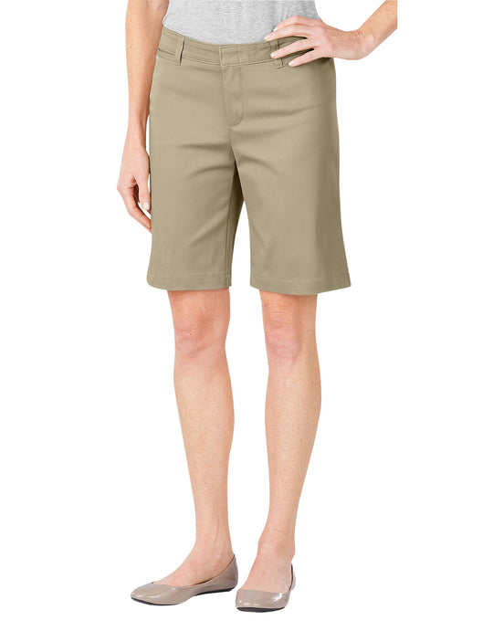 Dickies Womens 10" Relaxed Fit Stretch Twill Shorts