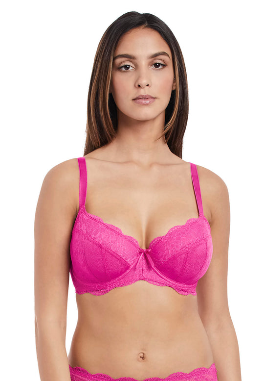 Freya Womens Fancies Underwire Padded Half Cup Bra