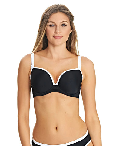 Freya Womens Back to Black Deco Underwire Moulded Bikini Top