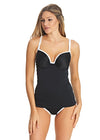 Freya Womens Back to Black Deco Underwired Moulded Tankini