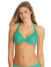 Freya Womens Remix Underwire Convertible Banded Halter Bikini Top
