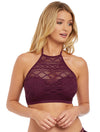 Freya Womens Sundance Underwire Padded Hi-Neck Swim Crop Top