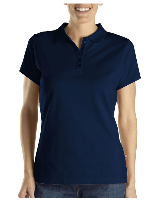 Dickies Womens Solid Piqué Polo Shirt