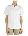 Dickies Womens Short Sleeve Stretch Poplin Shirt