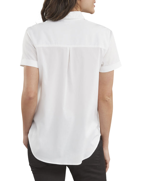 Dickies Womens Stretch Button-Up Shirt