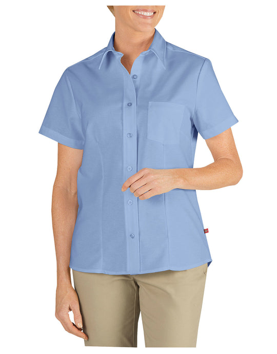 Dickies Womens Short Sleeve Stretch Oxford Shirt