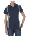 Dickies Womens Industrial Short Sleeve Color Block Shirt
