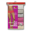 Fruit of the Loom Women`s 6-Pack Cotton Boyshort Panties