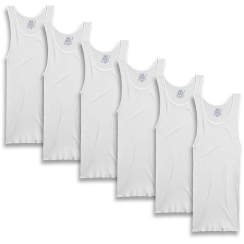 Fruit of the Loom Men`s 6-Pack White A-Shirts