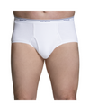 Fruit Of The Loom Mens Extended Sizes Classic White Brief - 6 Pack