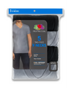 Fruit Of The Loom Mens Black/Grey Cotton V Neck T-Shirts - 5 Pack