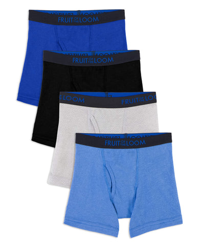 Fruit Of The Loom Toddler Boys Breathable Boxer Briefs - 4 Pack