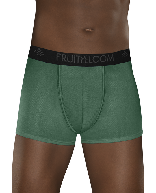 Fruit of the Loom Mens 3-Pack Breathable Lightweight Micro Mesh Short Leg Boxer Briefs