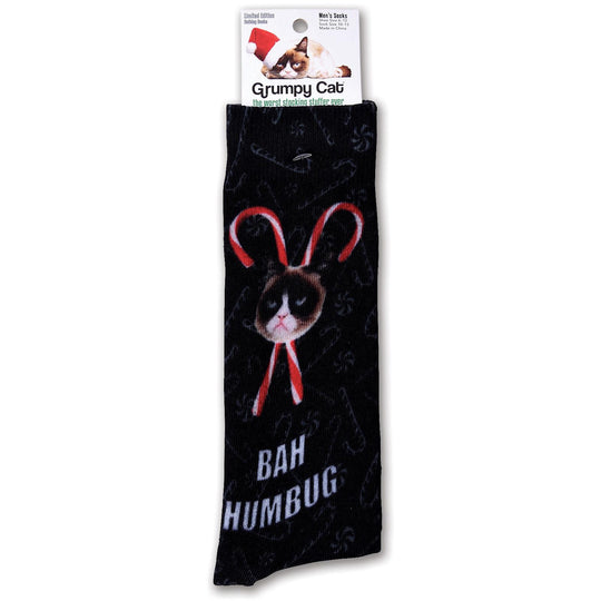 K. Bell Men`s Grumpy Cat Socks
