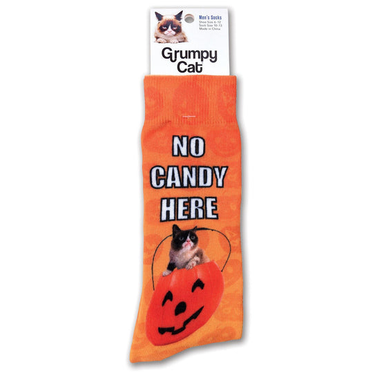 K. Bell Men`s Grumpy Cat Socks