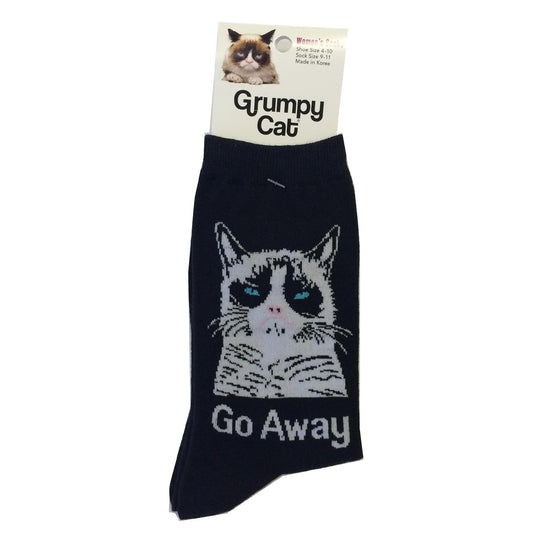 K. Bell Women`s Crew Socks Grumpy Cat