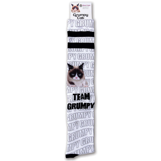 K. Bell Women`s Grumpy Cat Knee High Socks