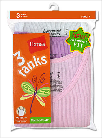 Hanes Girls Assorted Tanks