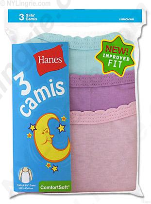 Hanes Classics Girls Cami 3-Pack