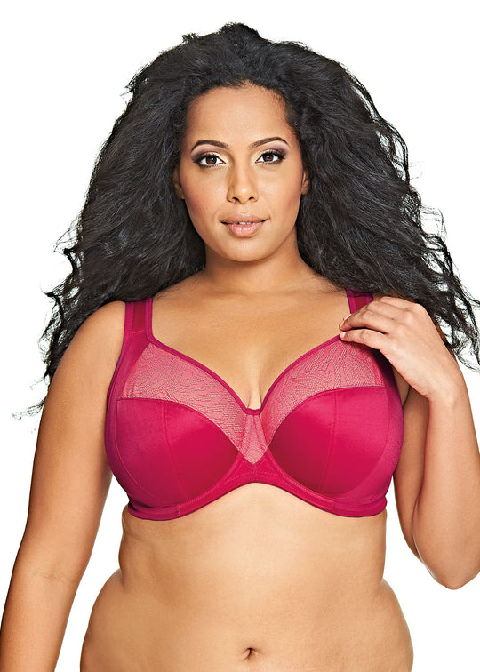 Goddess Women`s Heather Plus-Size Underwire Stretch Banded Bra