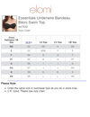 Elomi Womens Essentials Underwired Bandeau Bikini Top