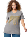 Just My Size Womens Short Sleeve Graphic Tee