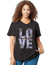 Just My Size Womens Short Sleeve Graphic Tee