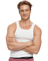 Hanes Men's TAGLESS ComfortSoft White A-Shirt 5 Pack