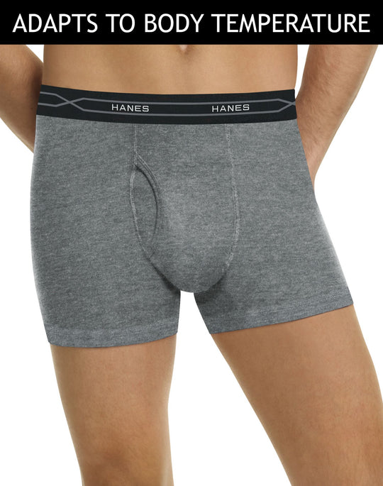 Hanes Men`s TAGLESS X-Temp Boxer Briefs with Comfort Flex Waistband 3-Pack