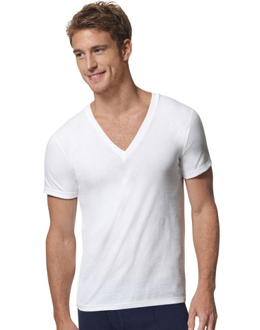 Hanes Men`s Ultimate X-Temp V-Neck Undershirt 3 Pack