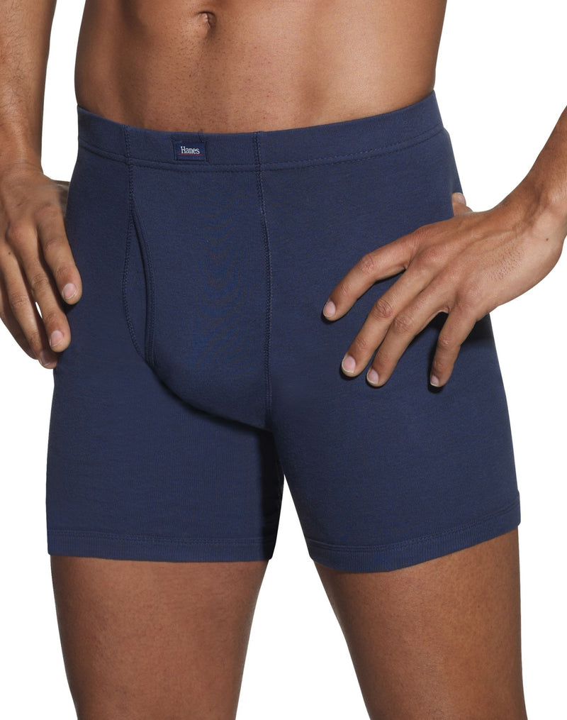 Hanes Classics Men's Dyed Boxer Briefs with ComfortSoft Waistband 5-Pack