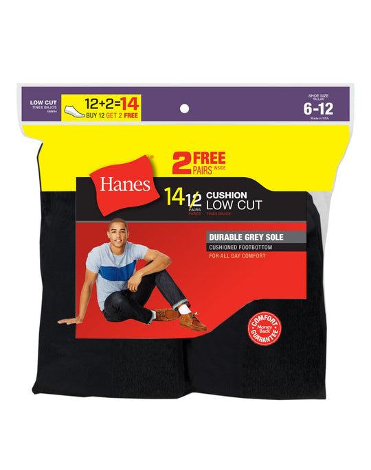 Hanes Men`s 13-Pack Cushion Low Cut Socks